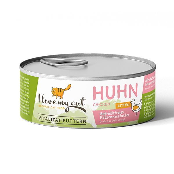 I love my cat Kitten Nassfutter mit Huhn