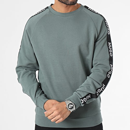 Sweat Crewneck A Bandes Sporty Logo 50504273 Gris Souris