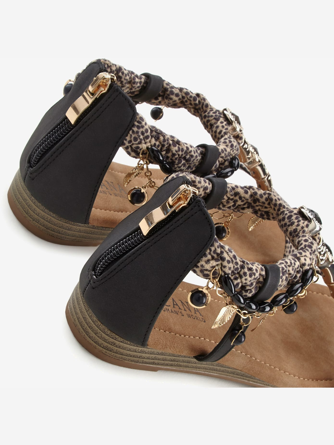 Sandales style ethnique tendance