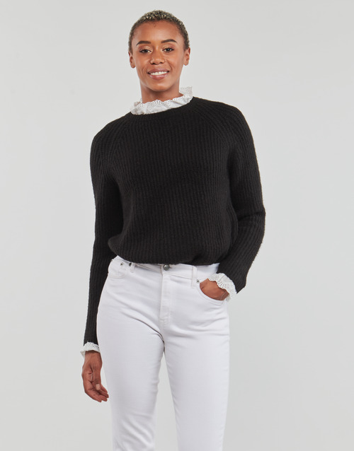 Only - ONLABELLA L/S GLITTER V-NECK CS KNT - Noir