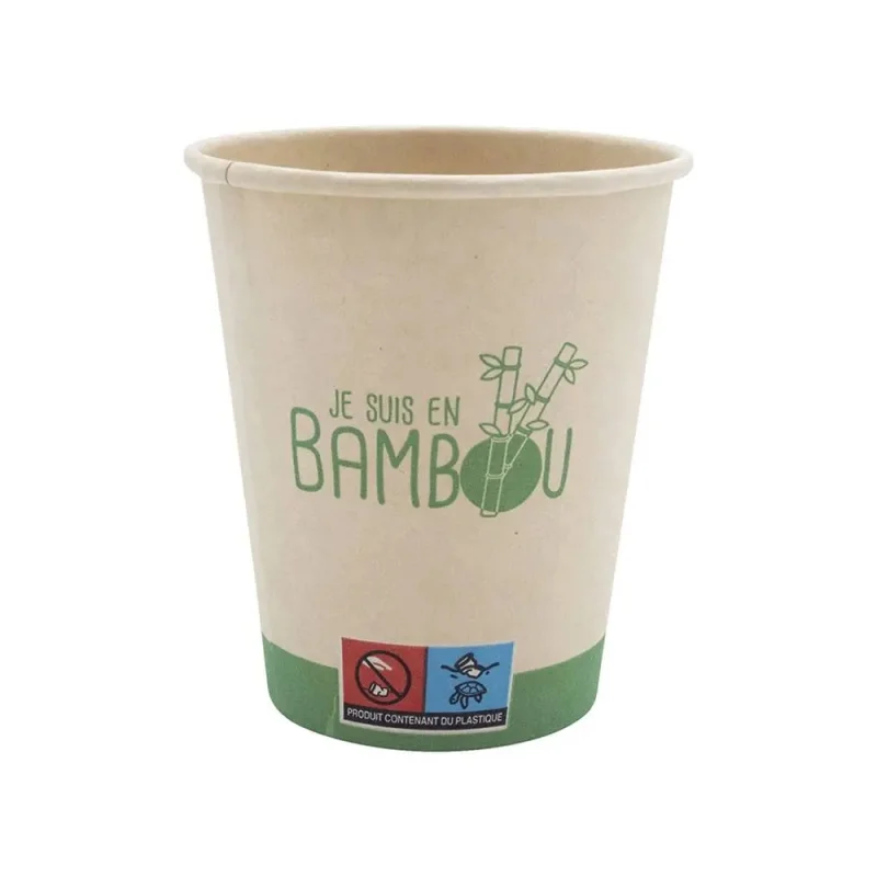 PUBLIEMBAL - Gobelet Bio Je suis en bambou - 25cl - x1000