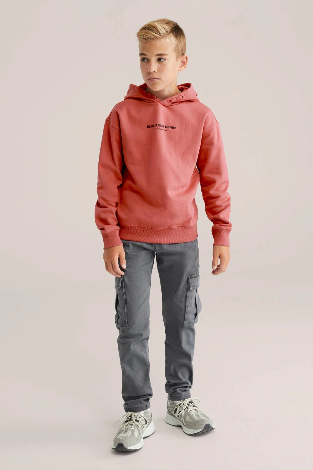 WE Fashion Blue Ridge hoodie rood