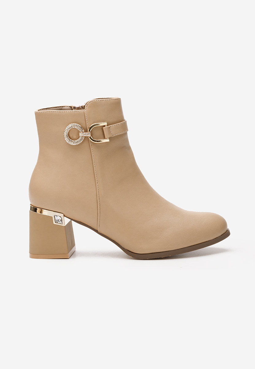 Bottines élégantes kaki Margie