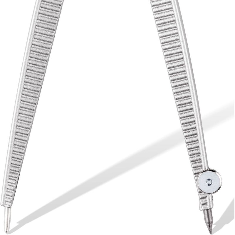 Compas staedtler 550 50 branche pointe sèche interchangeable réglette graduée mines 2mm étui rigide