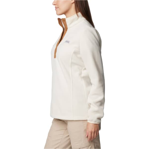 Sweat polaire COLUMBIA W BENTON SPRINGS 1/2 SNAP PULL OVER II CHALK/CAMEL BROWN