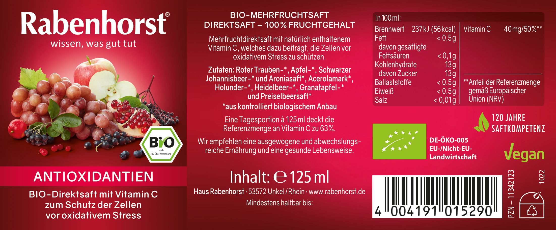 Rabenhorst Antioxidantien BIO Mini