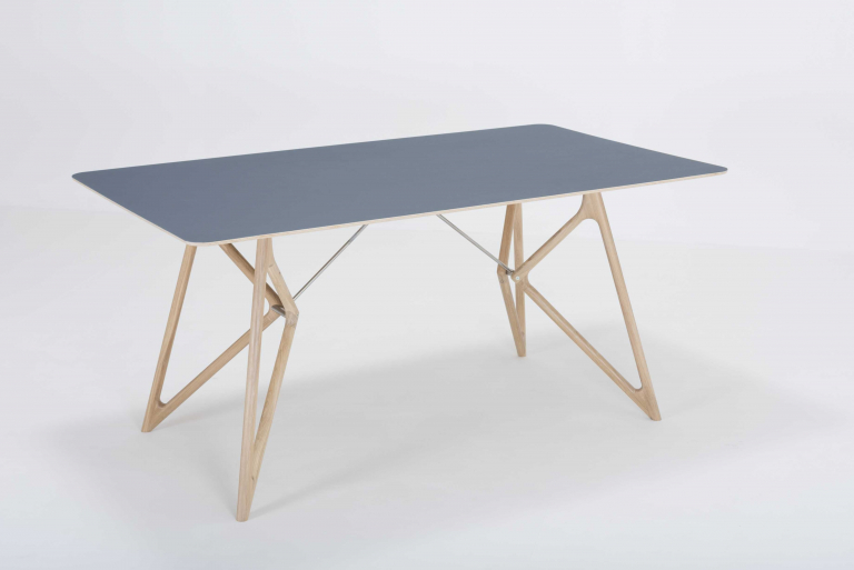 Gazzda Tink Tafel linoleum 160x90 whitewash Dark Olive