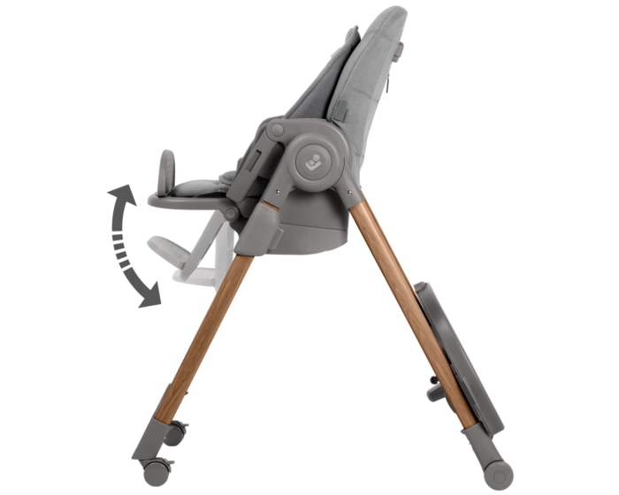 Minla Plus 0 - 14 Y   0 - 60 kg    Einfaches Hineinsetzen des Kindes |    Voll verstellbar |    Leicht zu bewegen und zusammenzuklappen |    Elegantes, modernes Design |