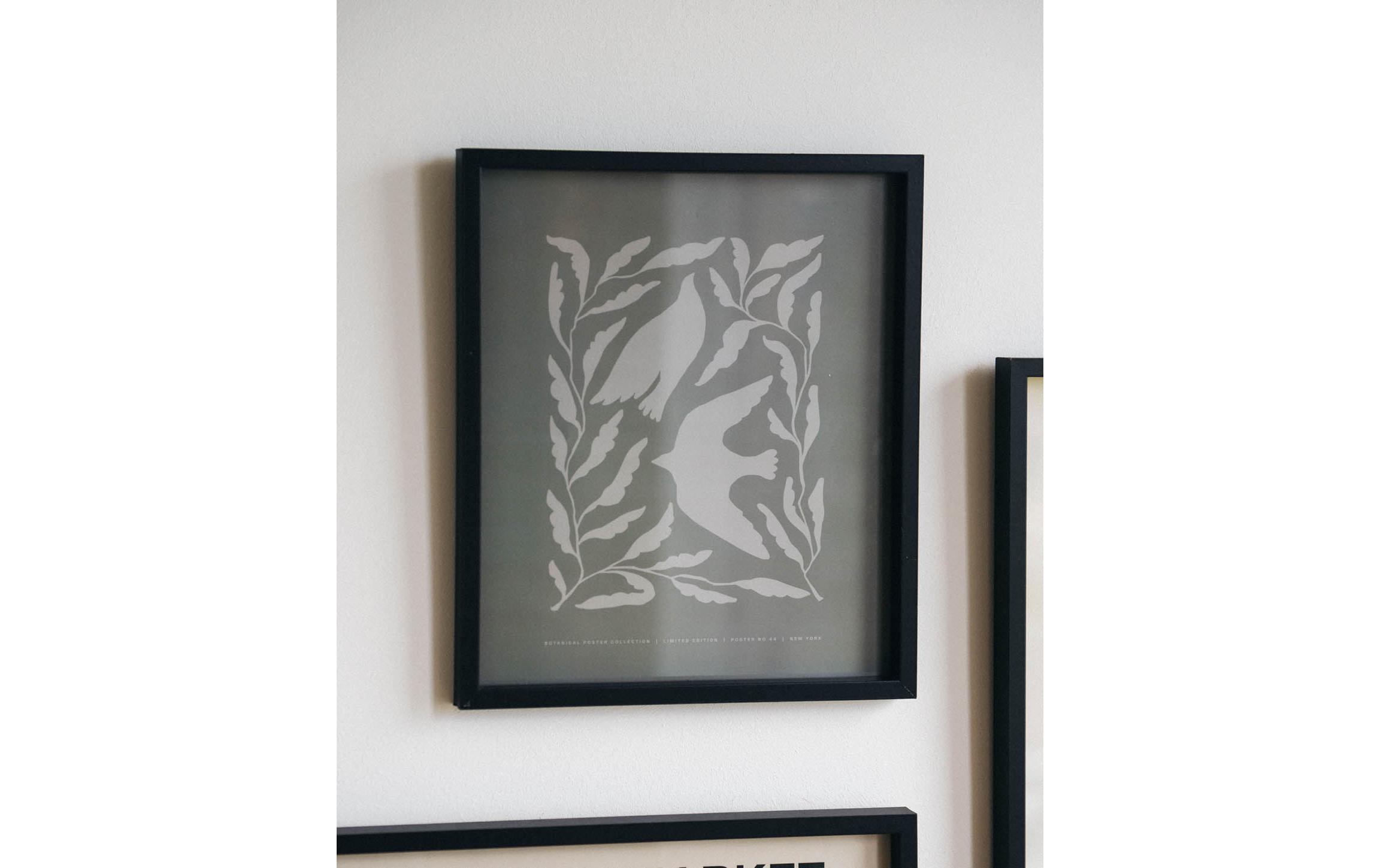 Bild White Bird 30 x 35 cmGerahmtes Poster