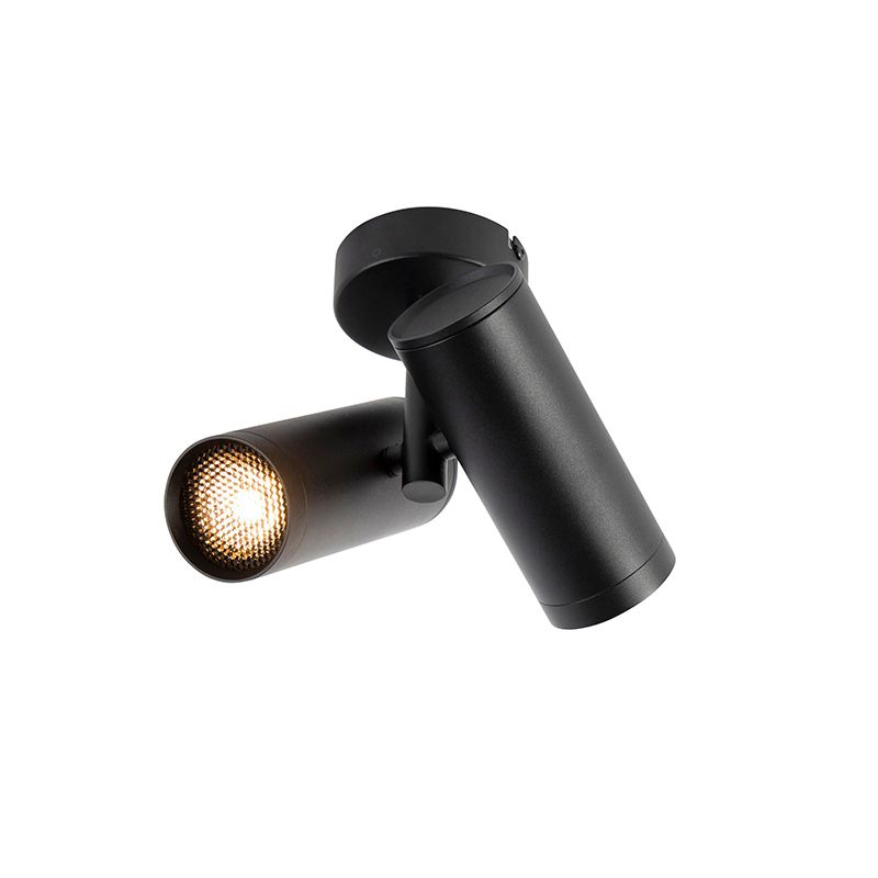 Design spot zwart 2-lichts - Scopio Honey