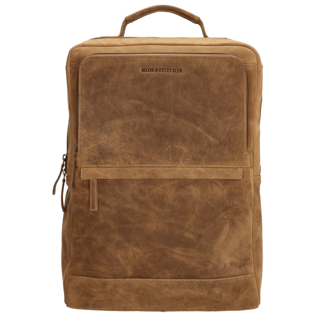 Hide & Stitches Idaho Rugzak Vierkant 15,6 inch Bruin