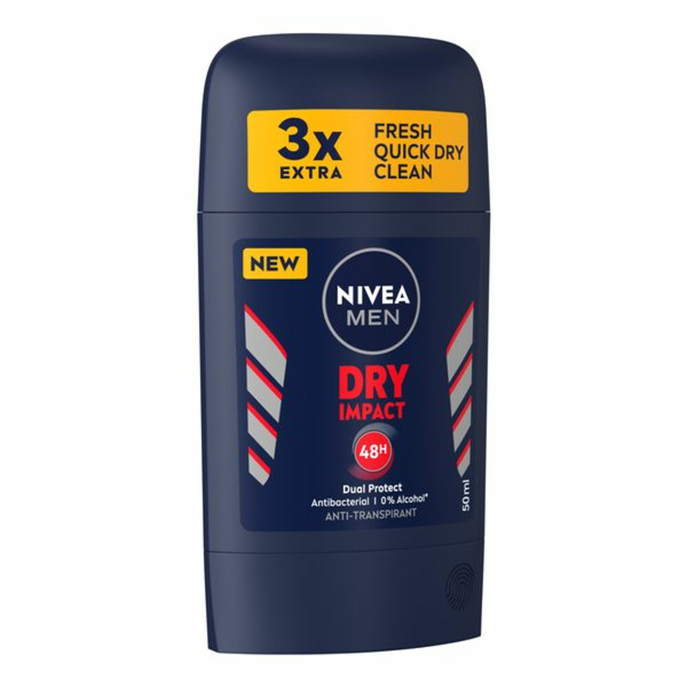 5x Nivea Men Deodorent Stick Dry Impact50 ml