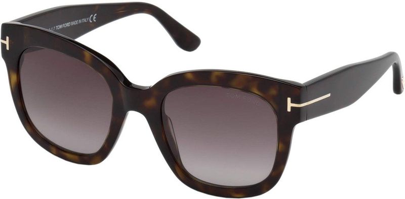 TOM FORD - FT0613 Beatrix-02 - Zonnebril - Havana - Geometrisch - Normaal Gearceerd
