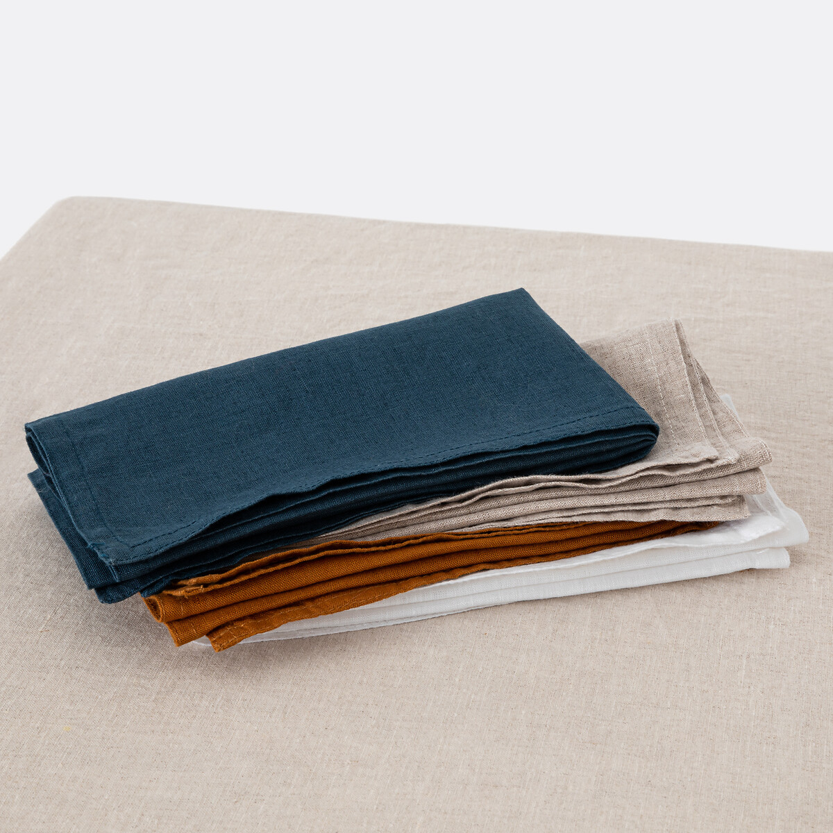 LA REDOUTE INTERIEURS<br>Toalha de mesa em linho lavado, Victorine
