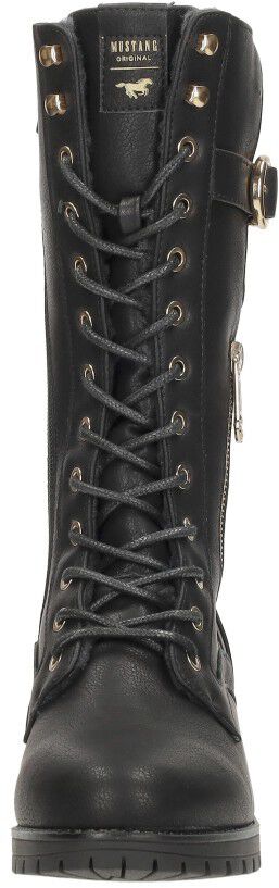 Mustang Veterschoenen Hoog zwart