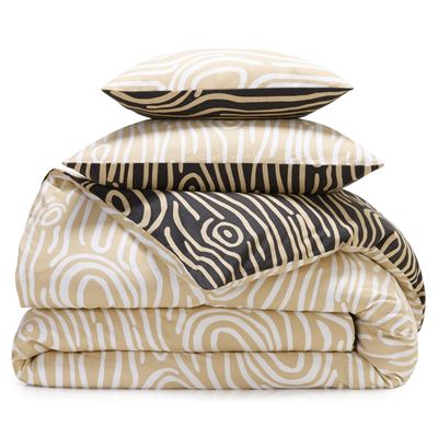 Linge de lit flanelle effet bois - BECQUET CRÉATION