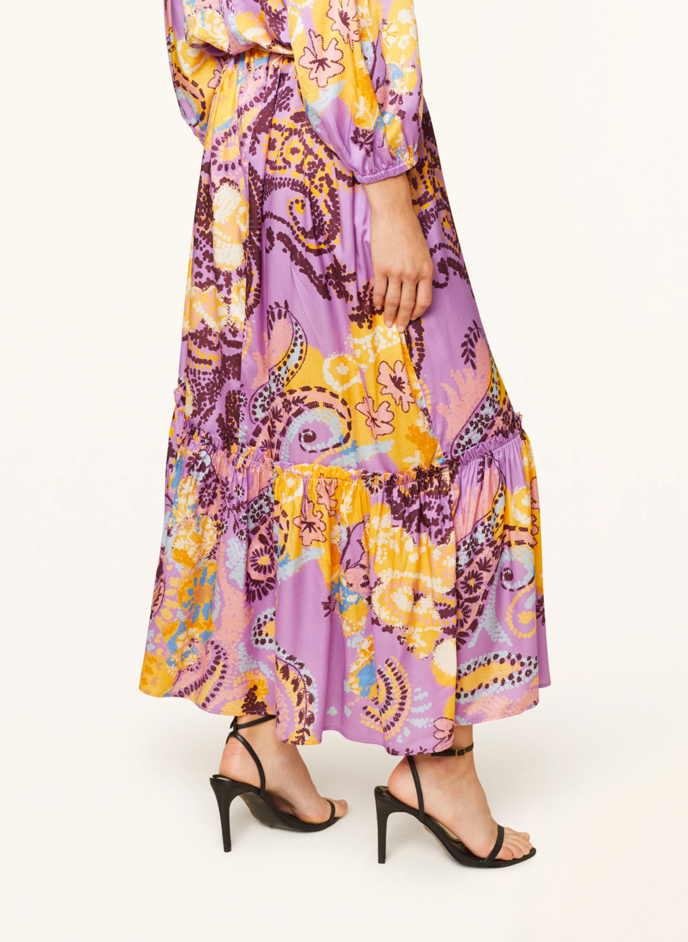 SEM PER LEI Kleid mit Seide und 3/4-Arm