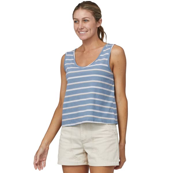 Débardeur PATAGONIA W'S REGENERATIVE ORGANIC CERTIFIED COTTON TANK SUNSET STRIPE SUNSET STRIPE: LIGHT PLUME GREY