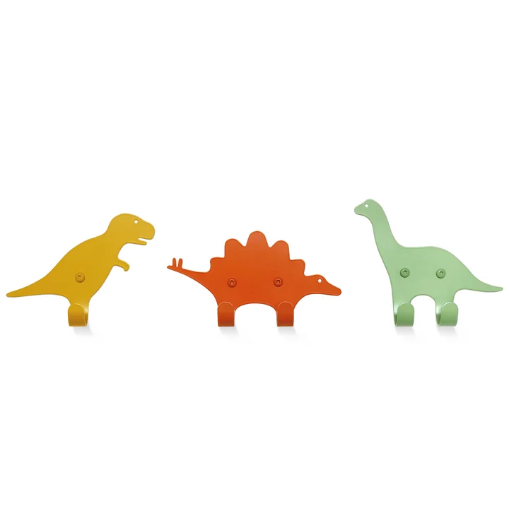 vonbox - Wandhaken Zoo, Dino (3er-Set)