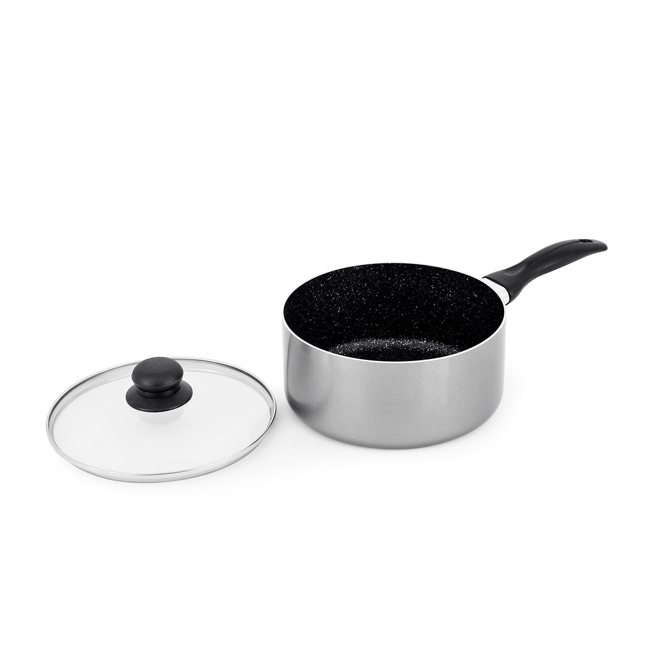 Durand Dupont Casserole aluminium effet pierre ella cas18 tfsi grise - D.18 cm