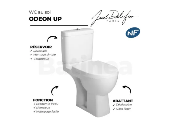 WC à poser JACOB DELAFON Odeon up + abattant standard