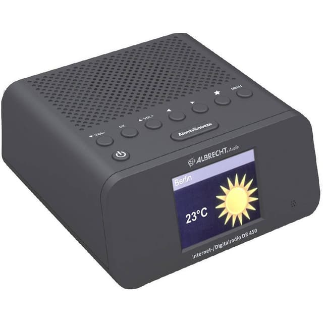 Internet radiovækkeur Albrecht DR 450 DAB, FM, Internet