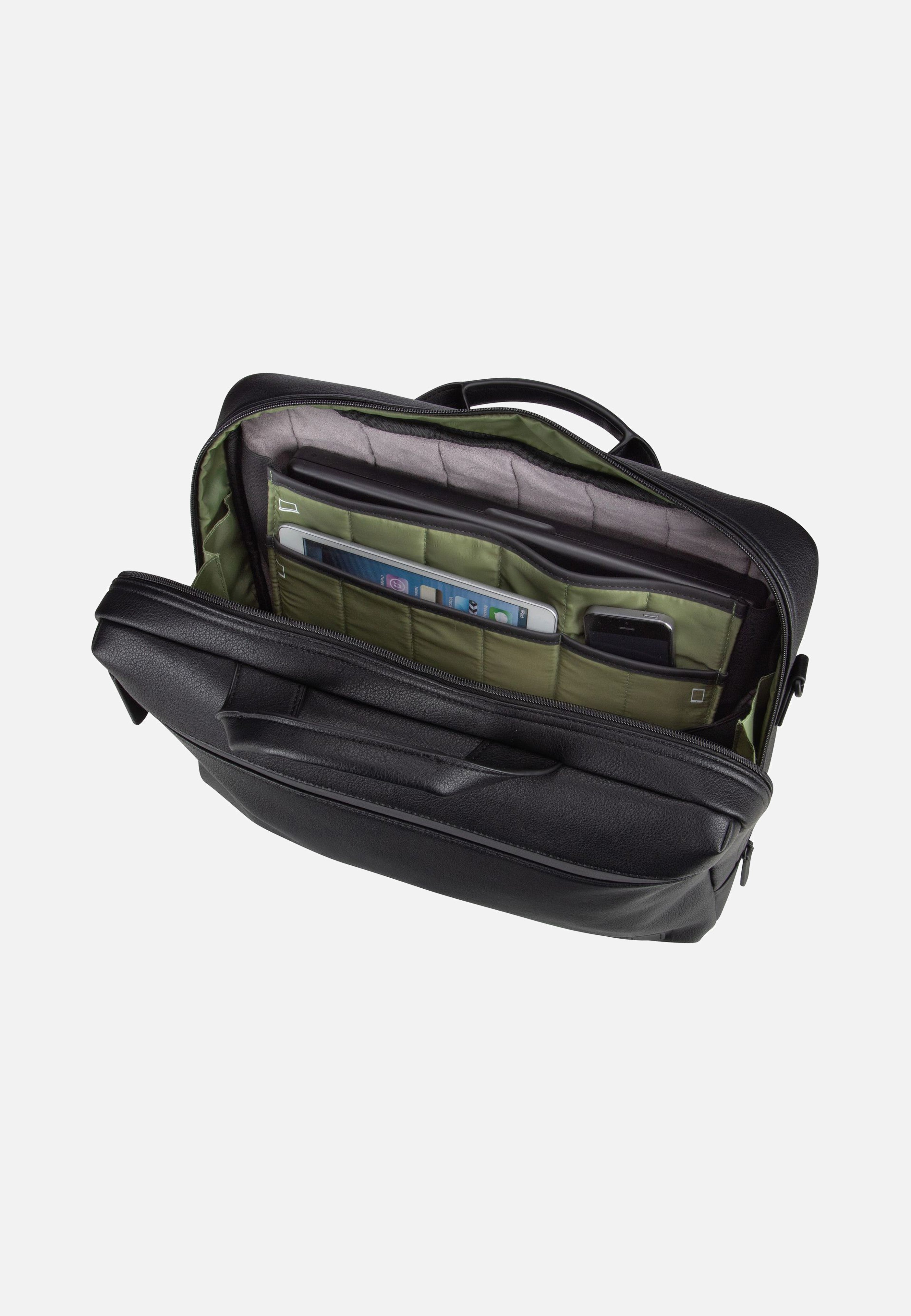 Riga Business Bag 1 Comp Black - Aktentasche