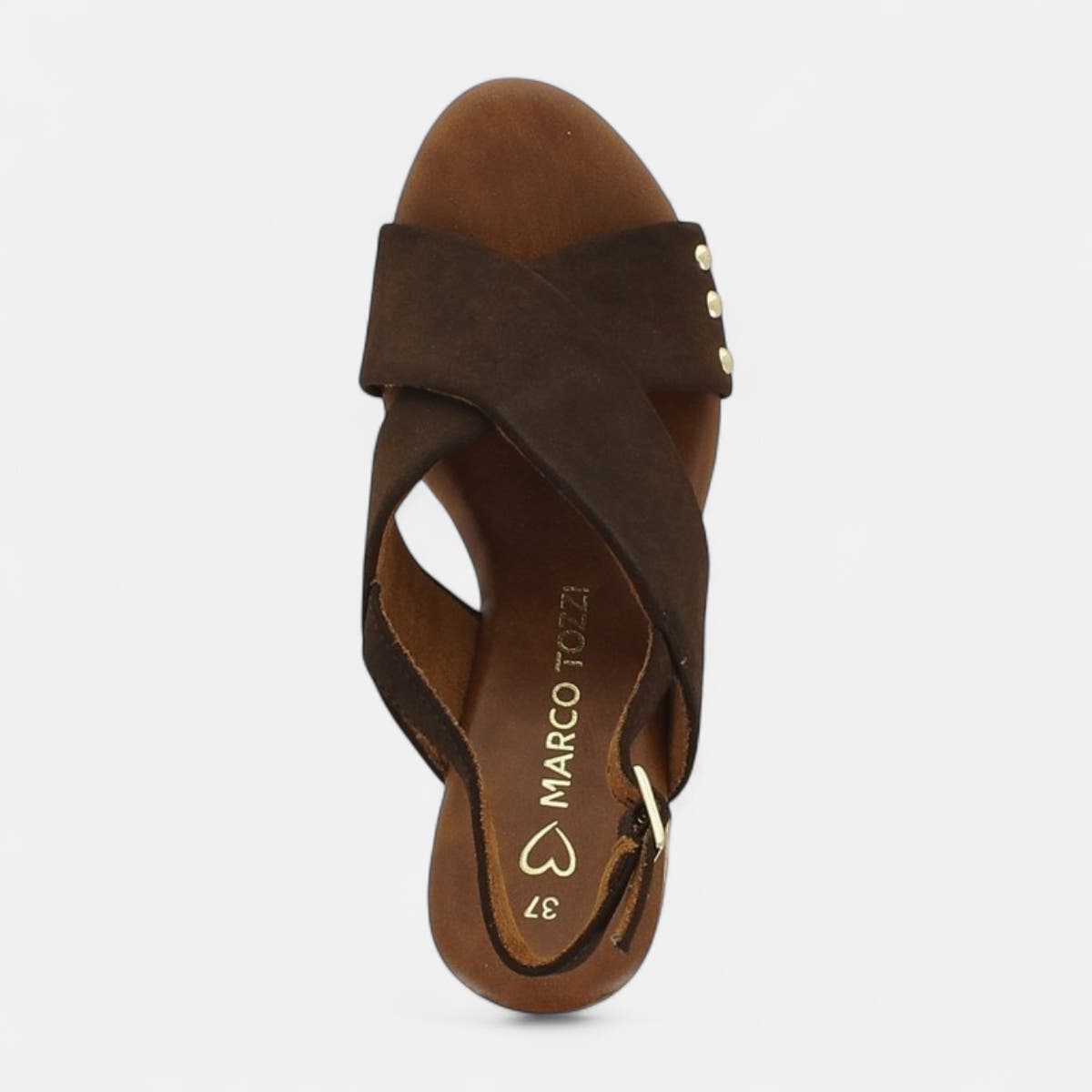 Nu-pieds à talon Femme marron