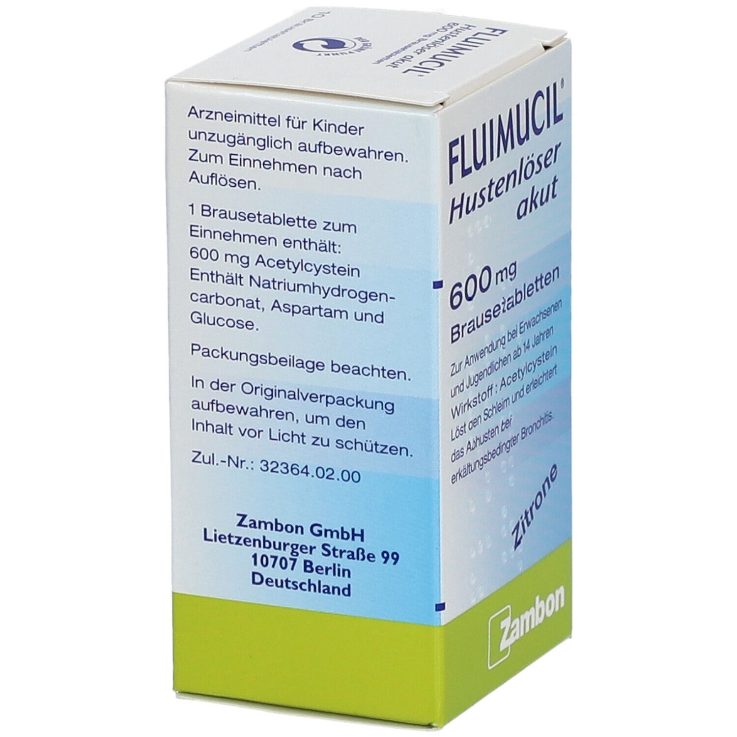 FLUIMUCIL® Hustenlöser akut 600 Brausetabletten