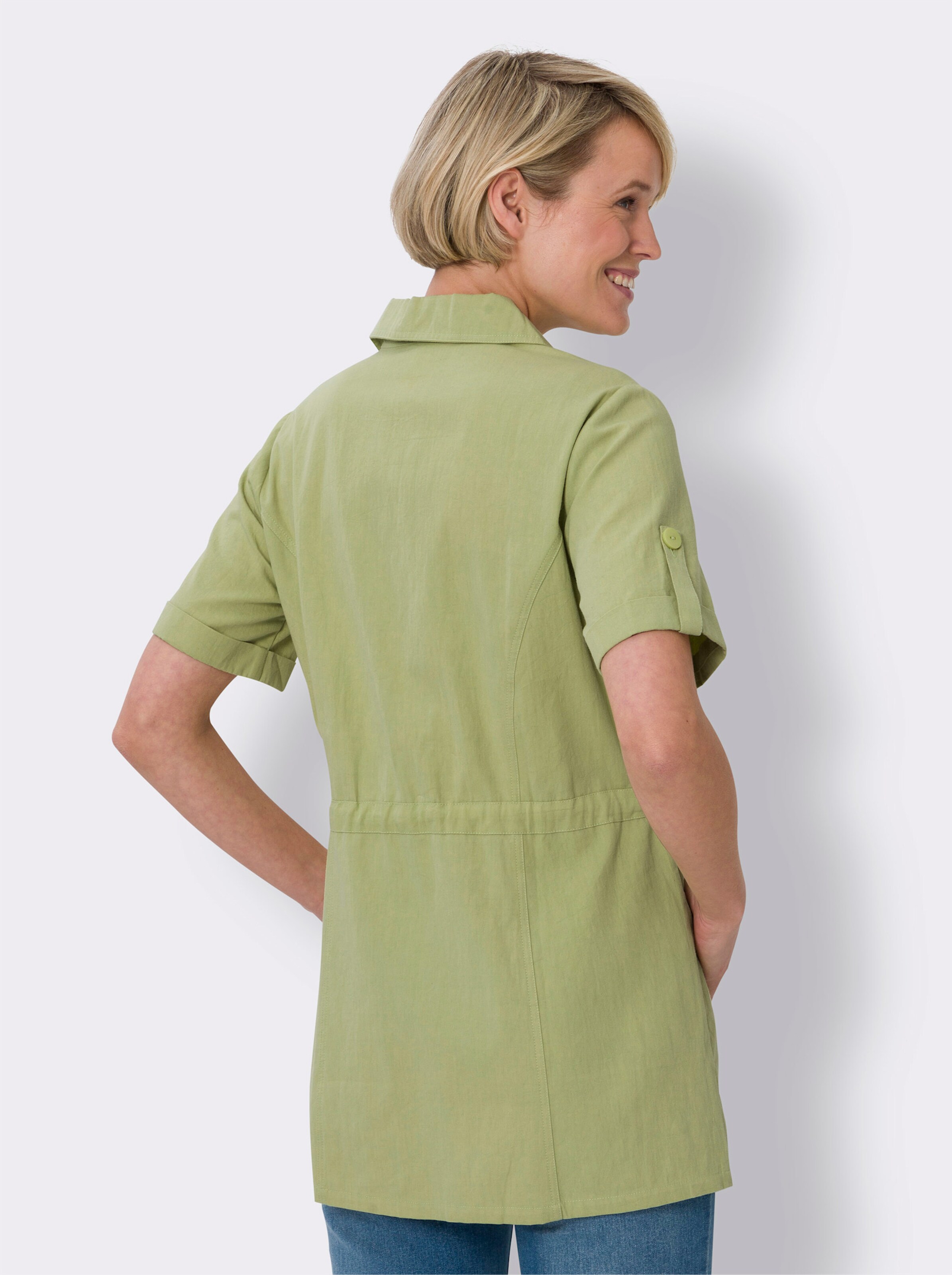 Blusenjacke in Jeans-Optik