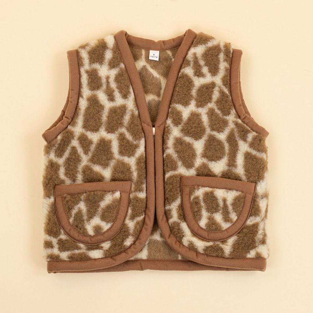 Moonrise kids wollen vest Giraffe