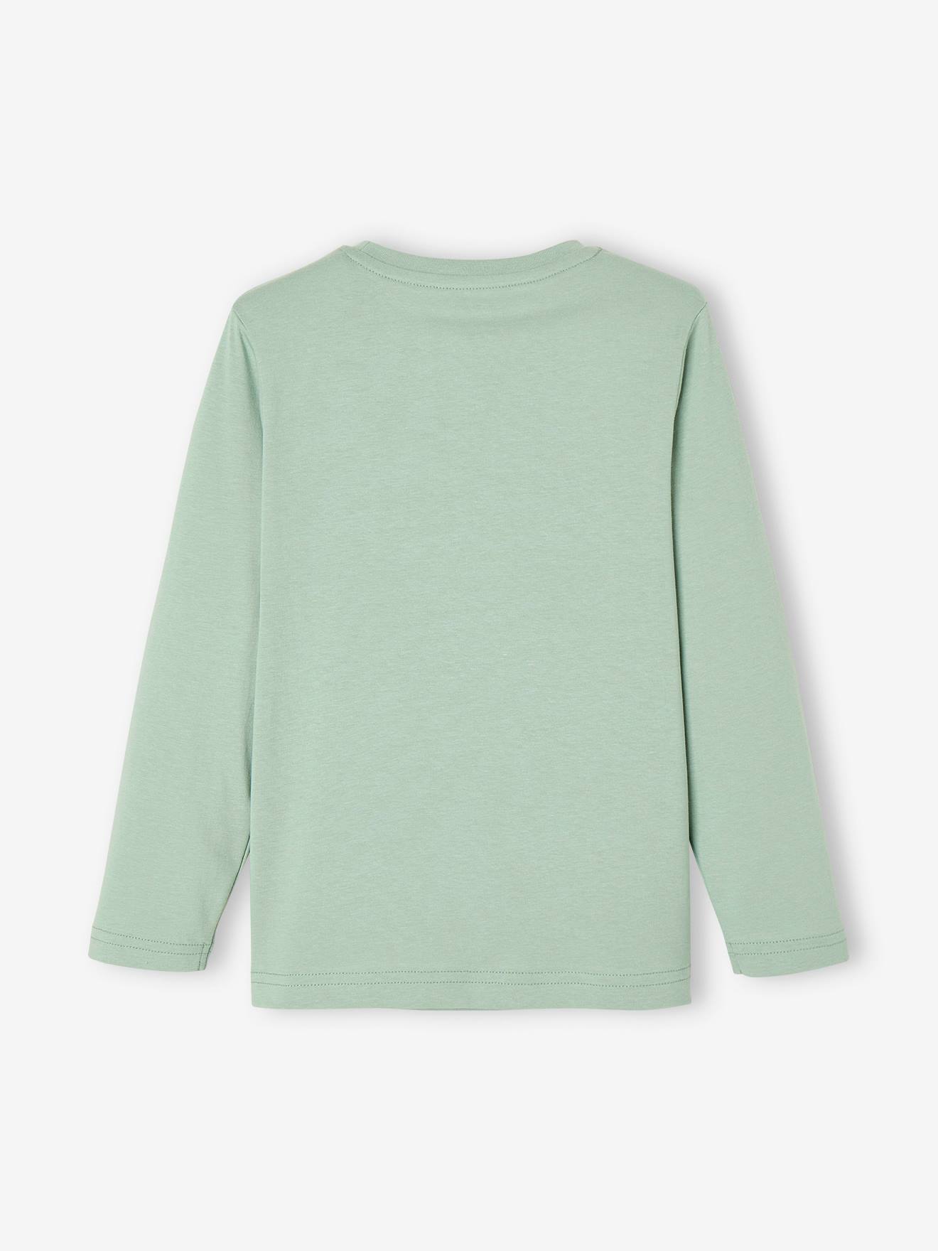 Camiseta verde menta com tema BMX para meninos