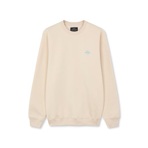 Mads Nørgaard Standard Crew Logo Sweatshirt, Birch, XL