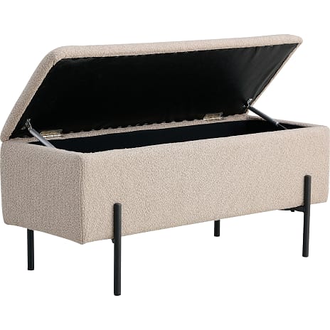 Watford bænk med opbevaring - beige