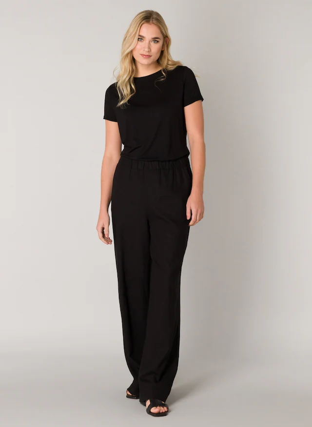 Base Level Leinenhose »Yul«  Sommerhose mit elastischem Bund