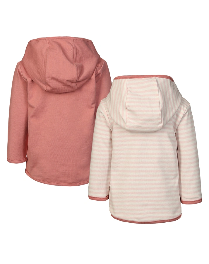 Strickjacke INFINITY zum Wenden in altrosa