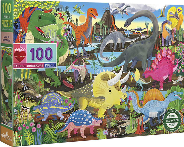 eeBoo eeBoo - Puslespil 100 brk - Dinoland
