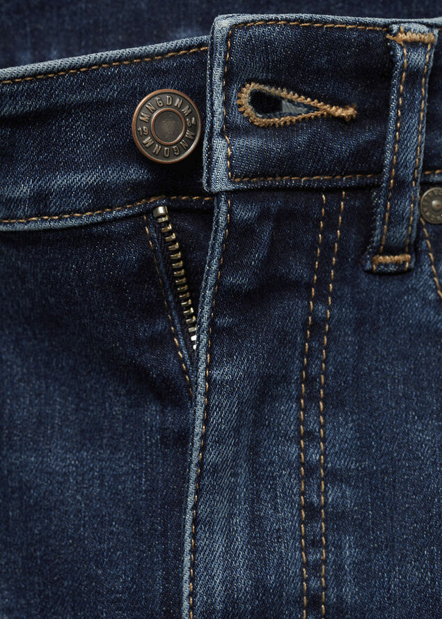 MANGO Carla skinny high-rise jeans Open blue