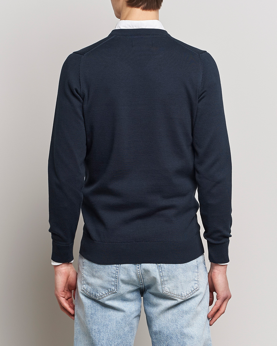 Barbour Lifestyle Pima Cotton V-Neck Navy