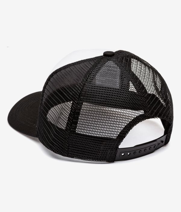 Santa Cruz Global Flame Oval Meshback Cap (white black)