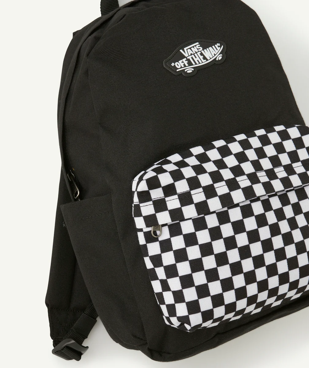 VANSSAC À DOS NOIR ET DAMIER NEW SKOOL