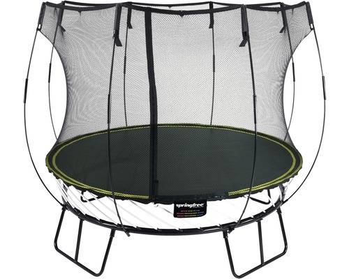 Springfree R54 Compact Ronde trampoline met veiligheidsnet, Ø 250 cm, zwart