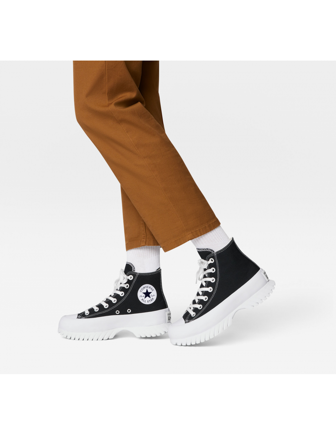 converse sneakers compensées montantes femme ctas lugged 2.0 hi noir