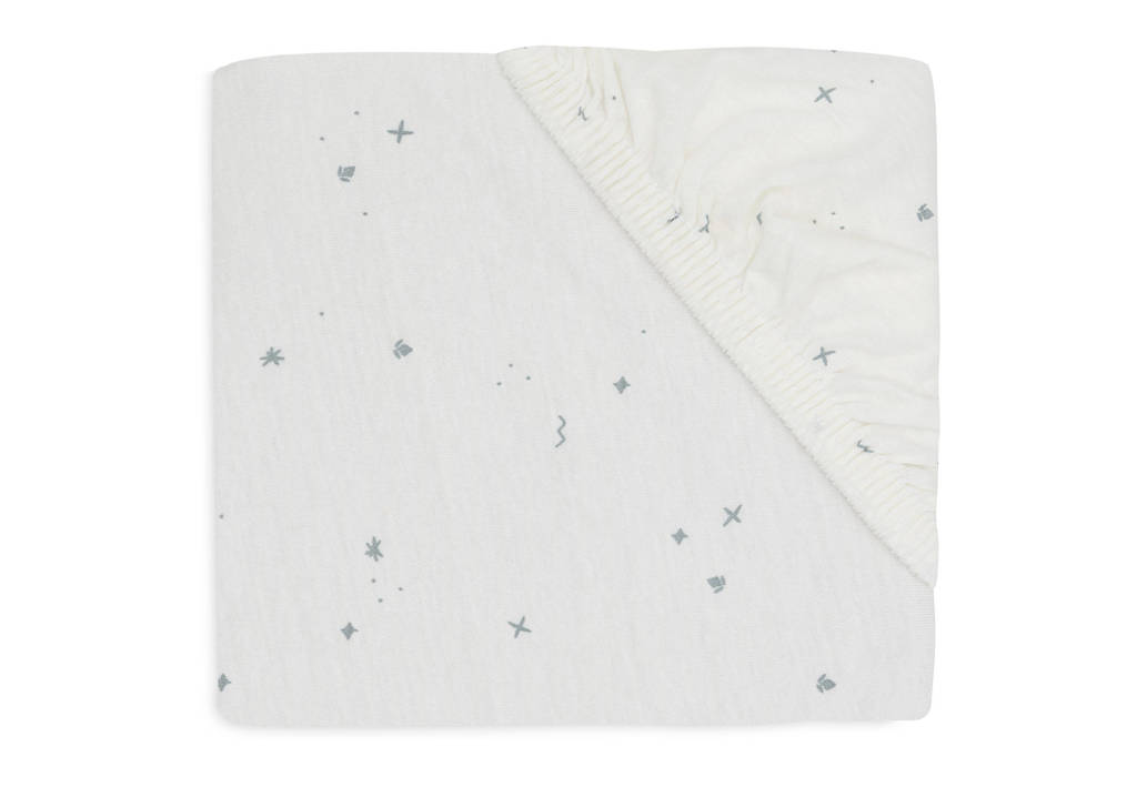 jersey ledikant hoeslaken Twinkling - Sea Green