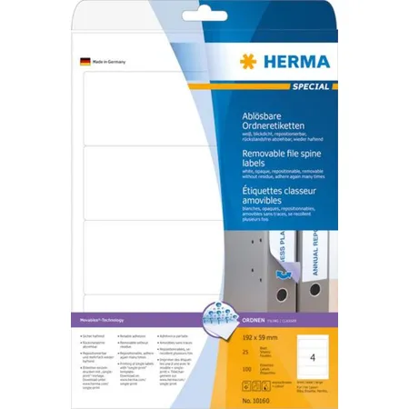 HERMA Ordneretiketten Movables A4 25 192x59