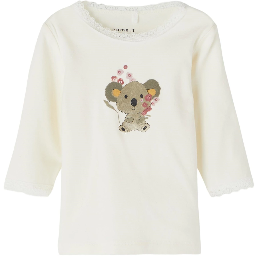 name it Langarmshirt Nbftina Whisper White