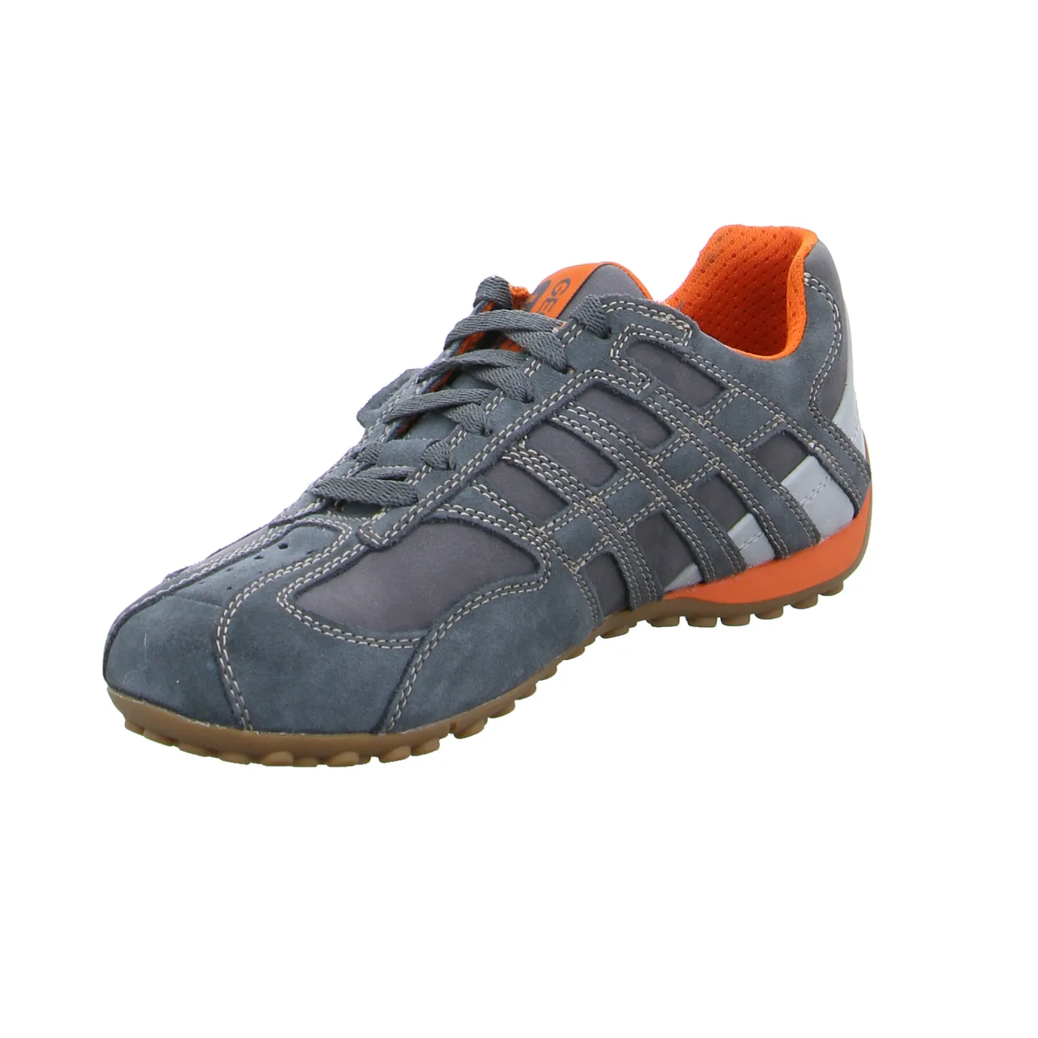 GEOX Halbschuhe Sneaker Grau Leder
