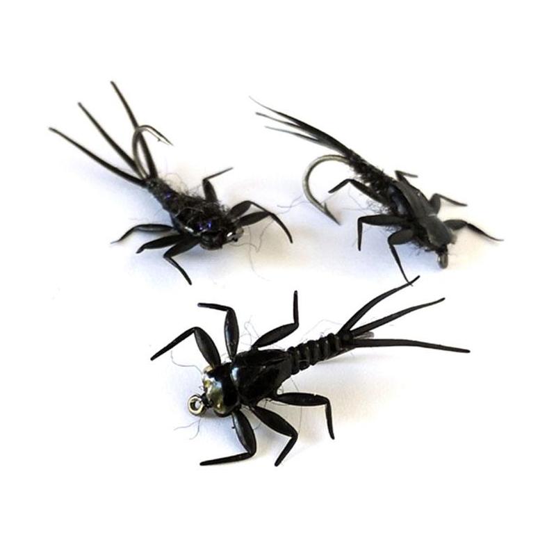 Mouche Sempe Nymphe Mayfly Noire - Par 3