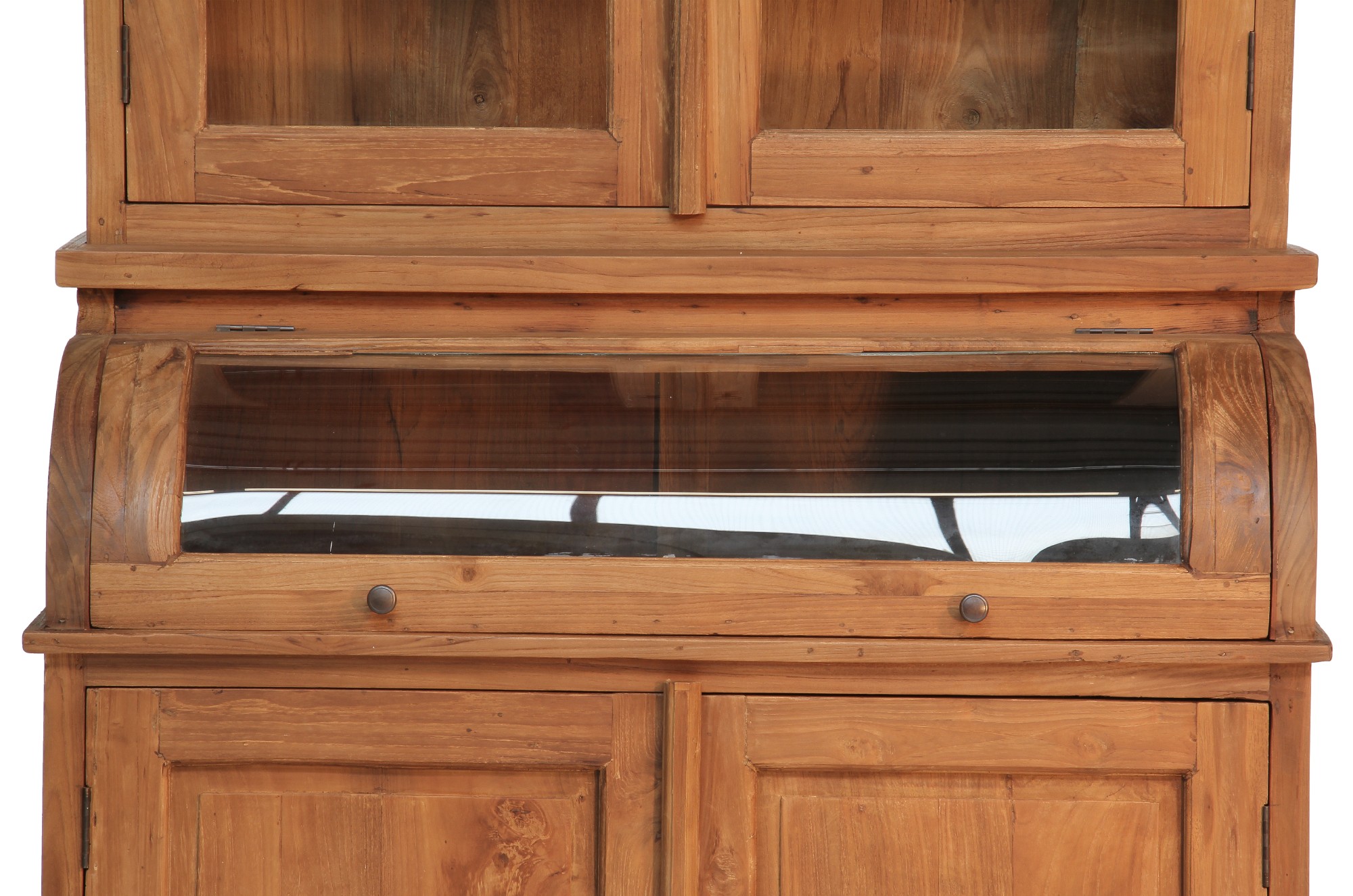 Schrank Teakholz, natur, T 60 cm, B 100 cm, H 225 cm von fischer's lagerhaus