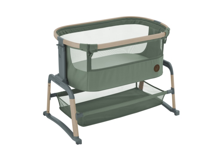 Iora Air Beistellbettchen 0 - 6 M   0 - 9 kg    Allround-Netzgewebe |    Erhöhter Komfort |    Schaukelmodus |    100 % recycelte Eco Care-Stoffe |